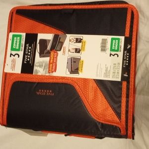 Five star 3-inch zipper binder
